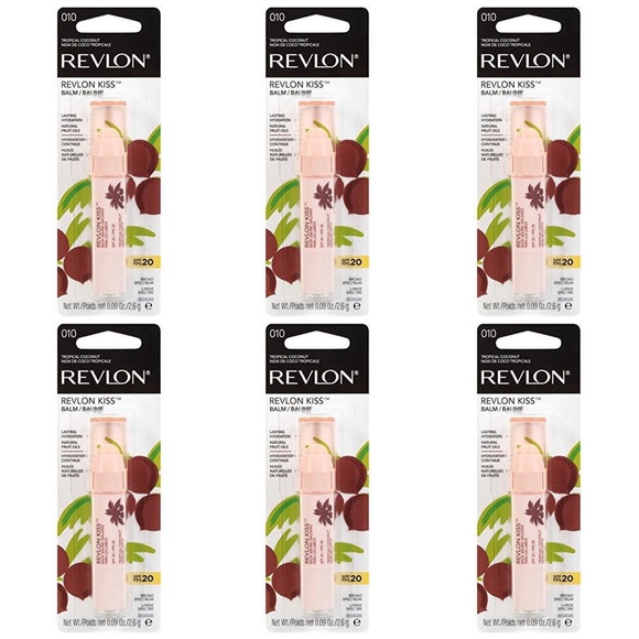 Revlon | Makeup | 6 Revlon Kiss Hydrating Lip Balm Spf 2 00 Tropical ...